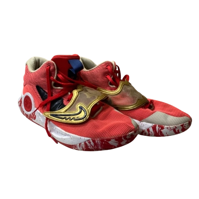 Nike Mens Size 14 KD Trey 5 X "University Red Metallic Gold" basketball shoes