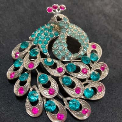  Rhinestone Peacock Brooch Women's Brooch 