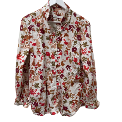 Sportscraft Womens  Size 14 / 16 Long Sleeve Shirt Floral 67% Cotton