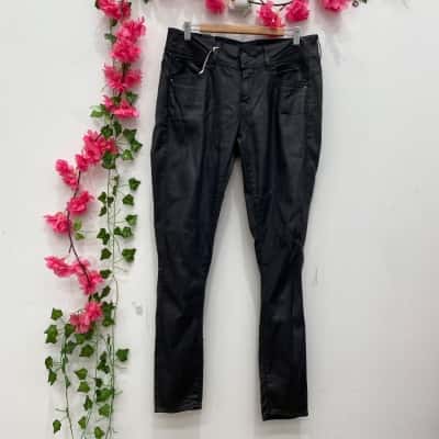 G-Star Raw Womens Skinny Leg Pants Size W32 L32 Black  