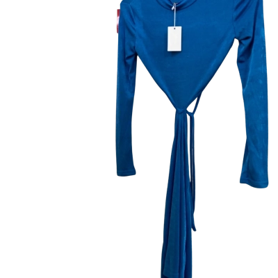  Womens  Halter Neck Dress Blue Size 8.5