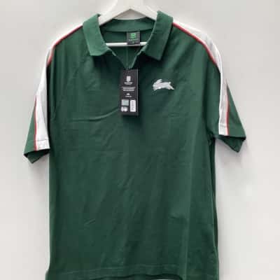 NEW  - NRL  Rabbit Supporters Polo shirt Size S Green 