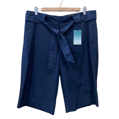 Colorado Black Linen Blend Shorts Size 14 