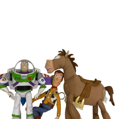 Toy Story toys Woody Buzz Bullseye bundle