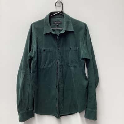 rag & bone Mens  Size M Long Sleeve Shirt Green 