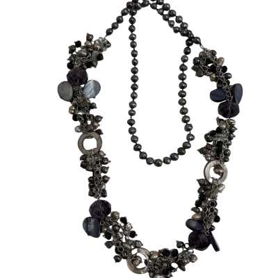  Womens Necklace Multicoloured / Pearl 