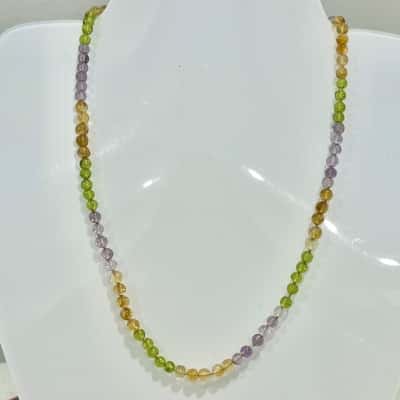 Vintage Multi-Coloured Glass Beaded Necklace 