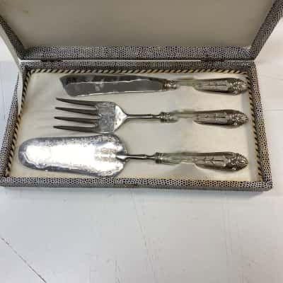 3 piece silver wear 800 Italy