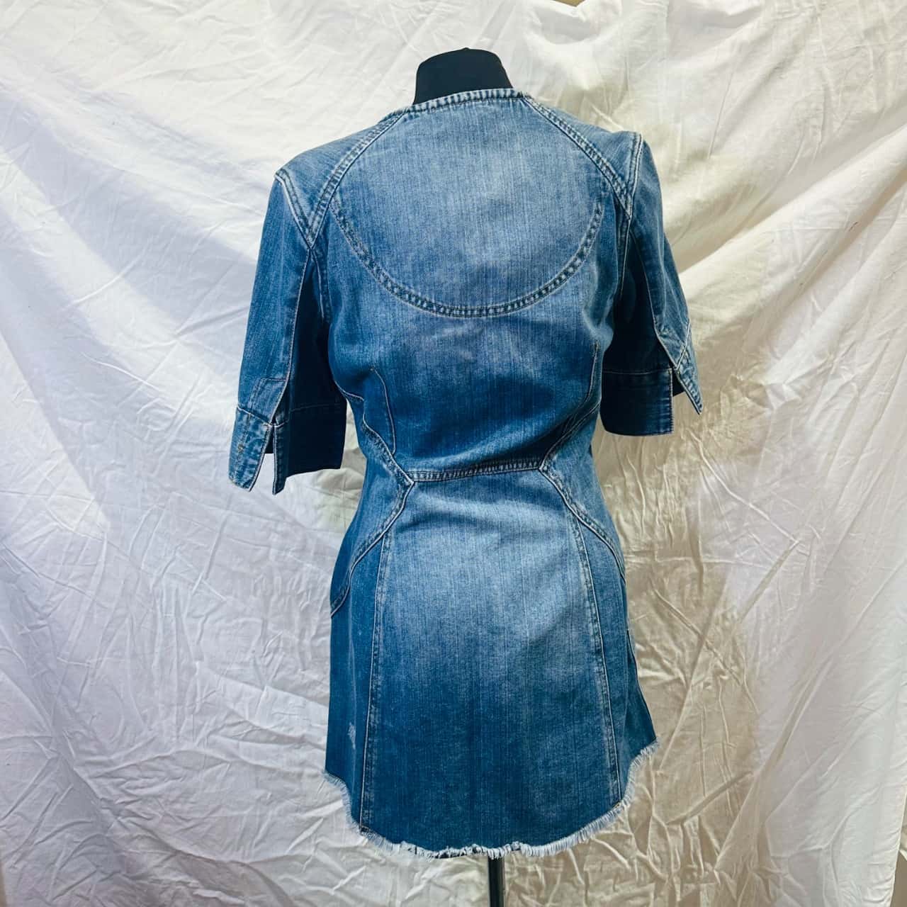 SASS & BIDE Size 10 Denim Dress Blue (s)