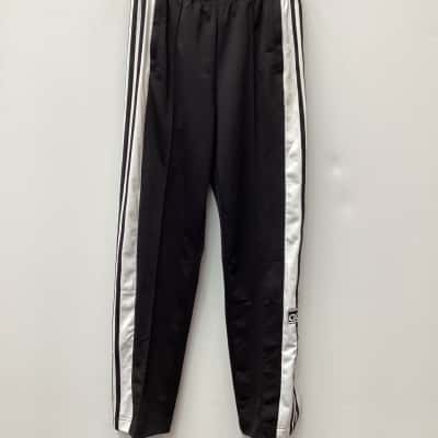 Adidas Unisex  Size S Black with Pattern Track Pants