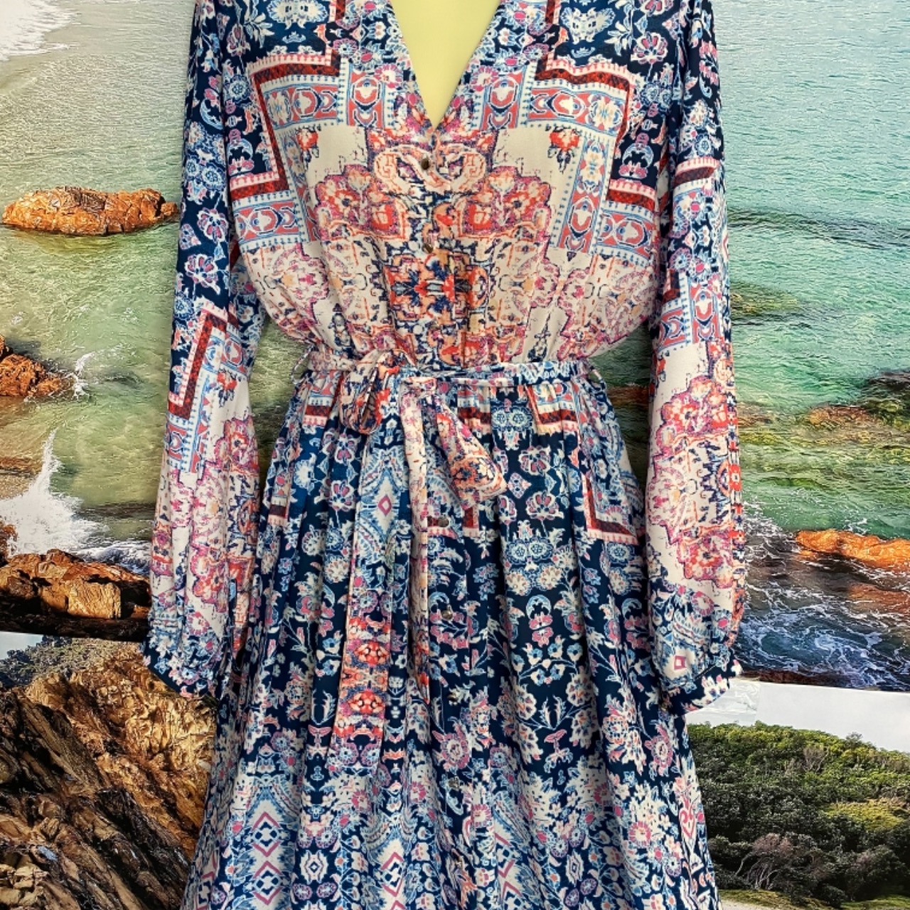 sheike long sleeve dress