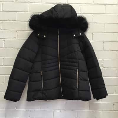 Forever New Womens  Size 18 Puffer Jacket Black  