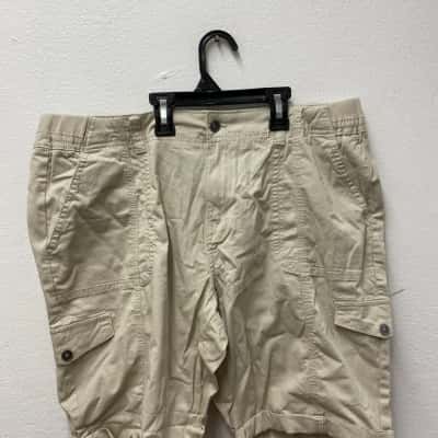 Katies Women's Size 16 Cargo Shorts Beige 
