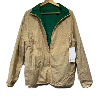 Pop Trading Company Mens Jacket Size M Beige and Green Double Sided (New w/Tags)