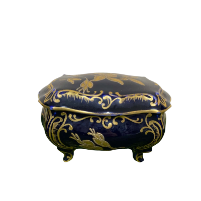 Jlmenau Graf Von Henneberg Echt Kobalt Trinket Box