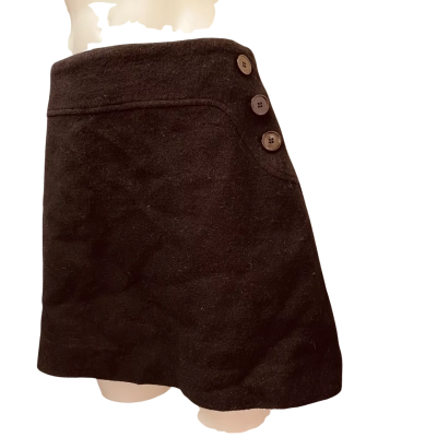 Marcs Womens  Size 12 Wool Skirt Black  