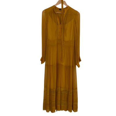 G.D.S Estella Womens  Size XS Long Sleeve Dress / Maxi Dress Mustard 