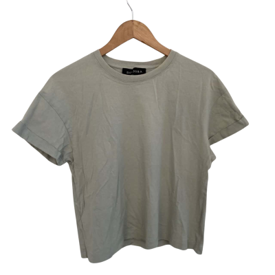 Decjuba Womens  Size S / XS Crew Neck Top / Short Sleeve Top Green 