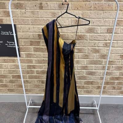 Charlie Brown Womens striped dress Size 12 