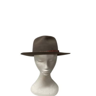 Akubra Stockman Pure Fur Felt Unisex  Hat Size 55 Olive 
