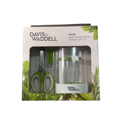 Davis & Waddell Fresh Herb Storage Canister and Shears