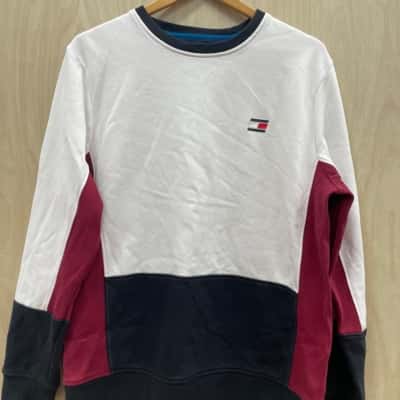 Tommy Hilfiger Mens  Size L Black  / Maroon / White (5) 