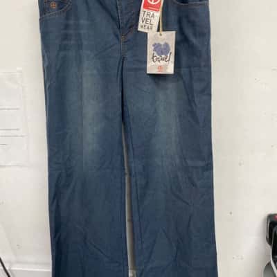 Vigilante Womens  Size 14 Wide Leg Jeans Blue 