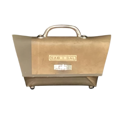  Sag + Sal Berlin Clutch Matt Gold made from Recycled Products