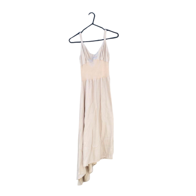 Womens Scanlan Theodore Size 10 Midi Dress Beige / Nude 