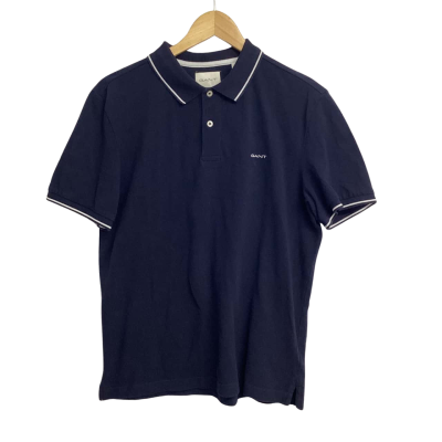 Gant Mens  Size M Polo Shirt Navy Blue VGUC