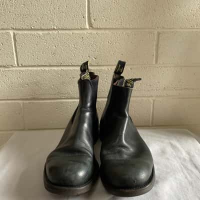 R.M. Williams Unisex Boots Black Size 9 H FX