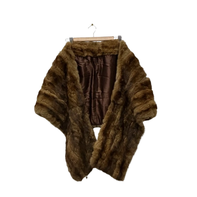  Womens vintage Mink stole Brown 