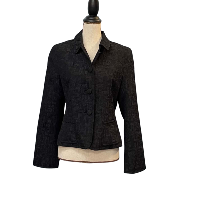 Ellen Tracy Womens Size 10 Suit Jacket Black