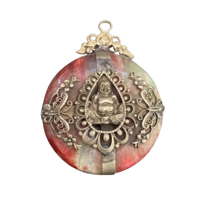 Fine Antique 19th Chinese Extra thick Jade Pendant 