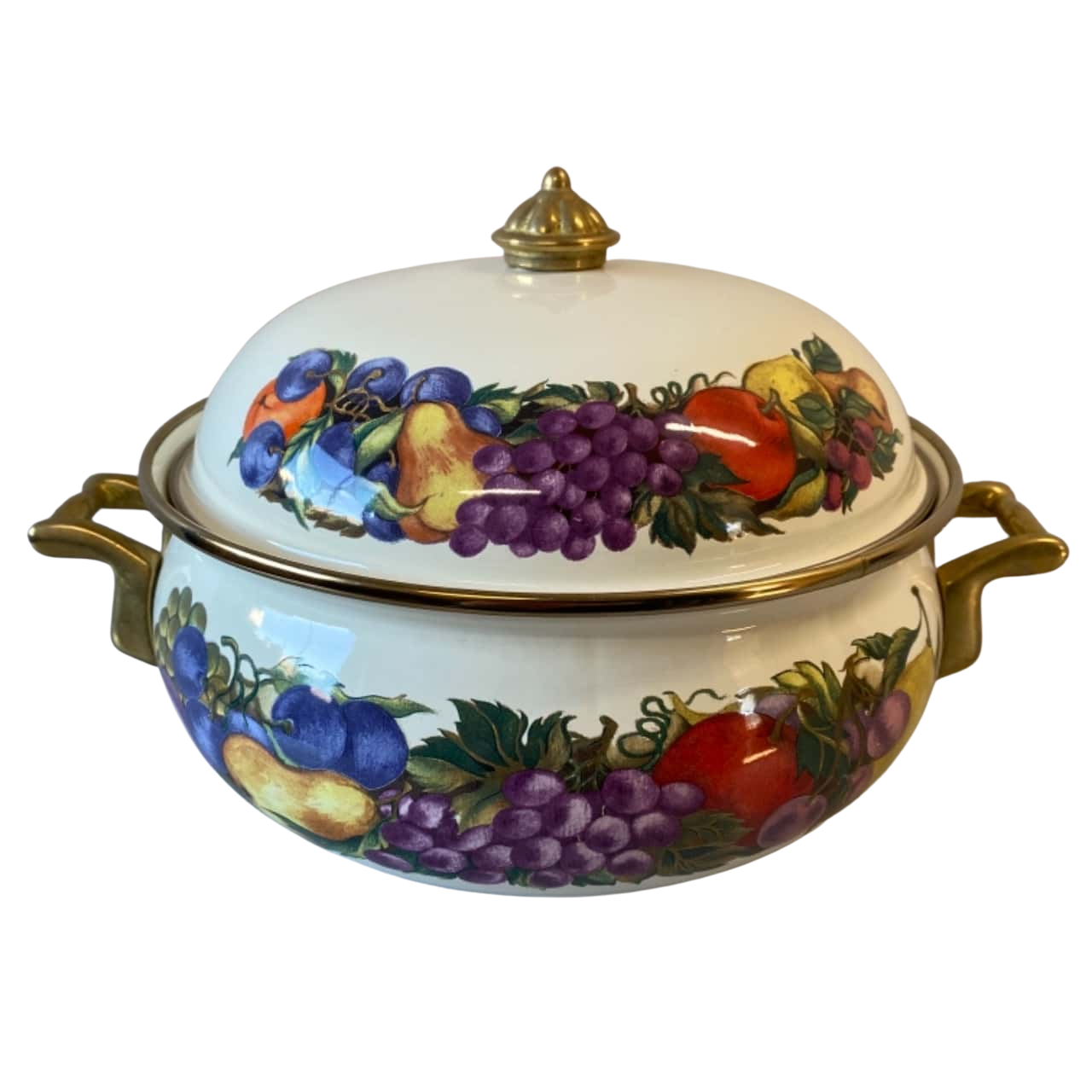 Cornucopia Enamel On Steel 3 Quart Covered Casserole