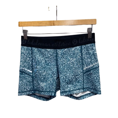 Lululemon Womens  Size 8 Gym Shorts Black  / Green 