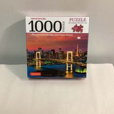 Tuttle Tokyo Skyline The Rainbow Bridge and Tokyo Tower Puzzle BNWT