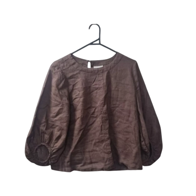 Seed Women's Size 8 Blouse in Brown 