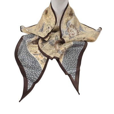  Womens  Size 0 Multicoloured Oscar De la renta 100% Silk Scarf