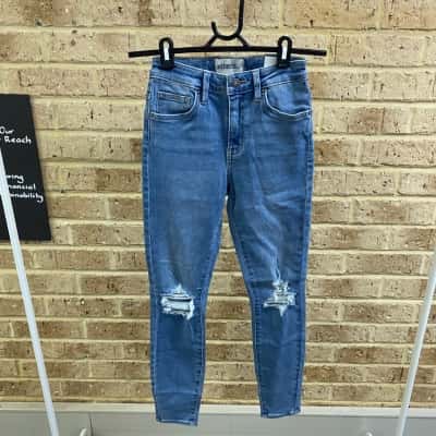 Riders by Lee Womens blue mid ankle jeans  Size 6 