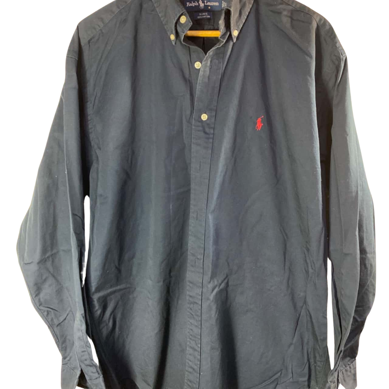 Ralph Lauren Mens Classic Fit Cotton Dress Shirt Blue Size L