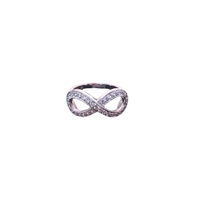 Georgini 925 Silver Infinity Ring - Cubic Zirconia