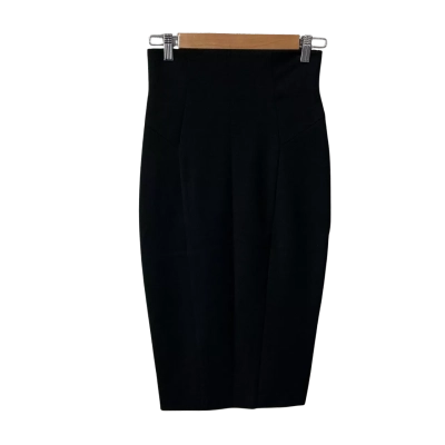 Cue Womens Size 6 Black Pencil Midi Skirt (new)