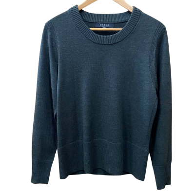 Cable Melbourne Dark Green Merino Wool Jumper Size M