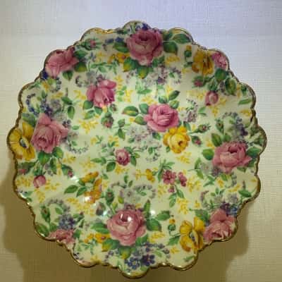 Vintage James Kent LTD Fluted Rosalynde Bowl Made in England