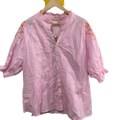 BNWT Yarra Trail Size 18 Blouse Orange / Pink  