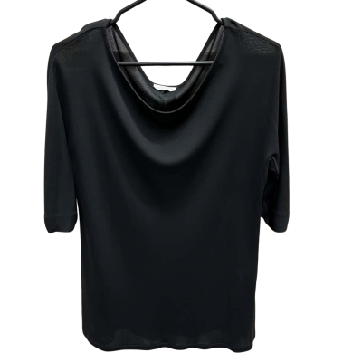 MAX MARA Size XL Black Short Sleeve Top