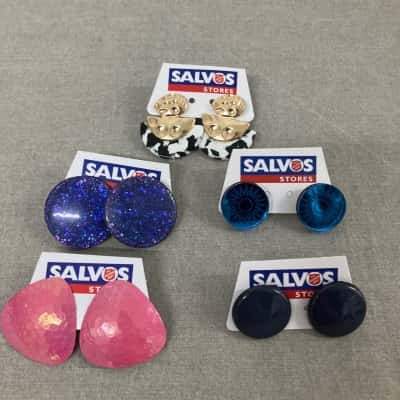 Combination of new and retro earrings, five sets, ready to party!