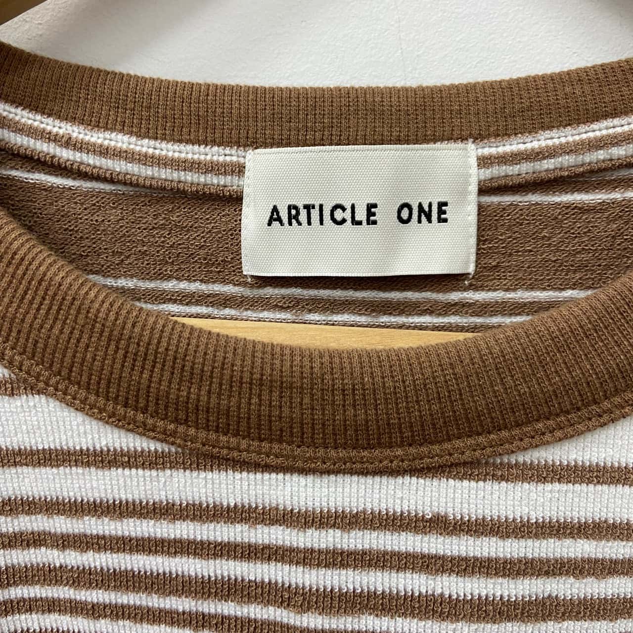 Article One Mens Size L Short Sleeve T-shirt Striped