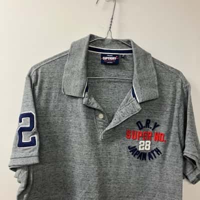 Superdry Mens  Size XXL Polo Shirt Grey 